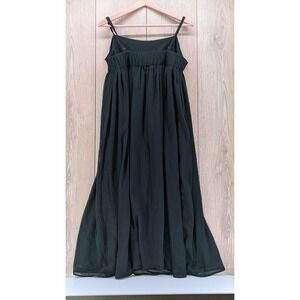 Abercrombie & Fitch Black Flowy Babydoll Dress Spaghetti Strap women's s Large